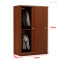 A-STYLE简约现代推拉移门衣柜2门实木质柜子定制卧室整体组装板式经济型F款加顶柜(颜色_1 C款柚木色