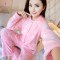 南极人女士加厚加大秋冬法兰绒睡衣可爱珊瑚绒睡衣女D1038 XL（建议115-128斤） 女士黄小兔开衫