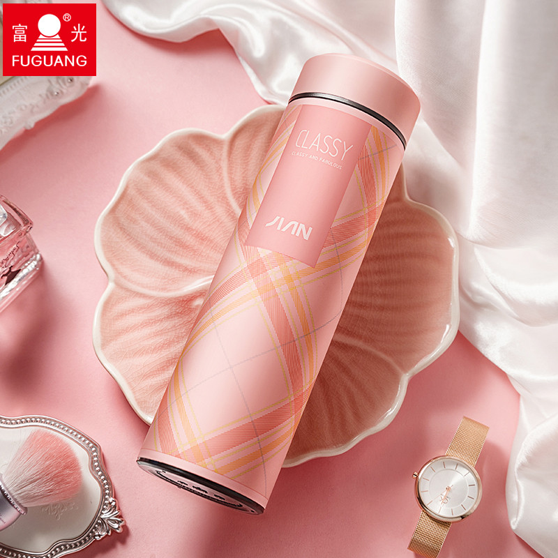 富光高档保温杯时尚男女士真空不锈钢水杯子情侣学生儿童便携茶杯