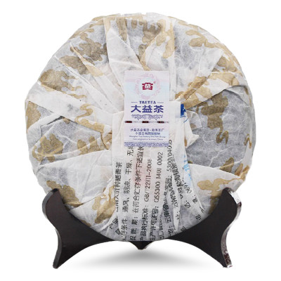 大益普洱茶熟茶 2012年 龙柱圆茶 饼茶357g