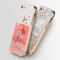 苹果5手机壳iPhone5s保护套i5SE全包边保护硬壳PG5金属边框外壳3D2017 猫和少女