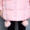 孕妇棉服冬季加厚棉袄上衣2017新款宽松连帽毛领孕妇装冬装外套 XL 黑色