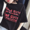 902新款夏装新款原宿bf风短袖T恤女韩版潮学生卡通半袖上衣服宽松体恤衫 XXL TX好女孩黑色