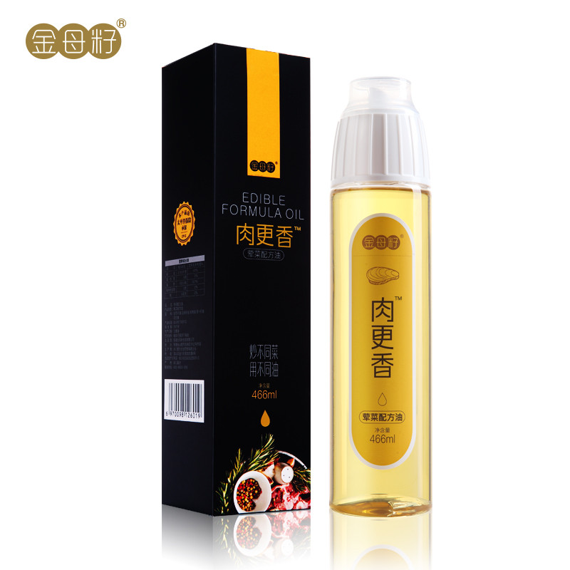 【清仓】【金母籽】荤菜配方油466ml 含山茶油亚麻籽油花生油核桃油萝卜籽油 非转基因 荤菜食用油