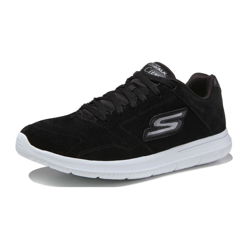 SKECHERS 斯凯奇2016新款男鞋健步鞋运动鞋运动休闲53828C/B KW 黑色 42.5码