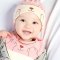 帽子春秋冬韩版婴儿帽子0-3-6-12个月宝宝胎帽幼儿帽男女童当季新品可爱卡通简约小清新多款多色可选 粉色帽子加三角巾A款 0-12个月头围（40-46