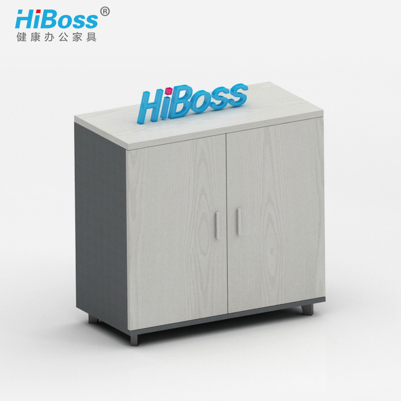 HiBoss 办公家具办公柜文件柜木质资料柜矮柜条柜茶水柜 办公柜W800*D400*H800mm（单位：组）