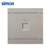 simon西蒙开关插座面板i3电脑信息插座86型网络网线面板香槟金315218-44
