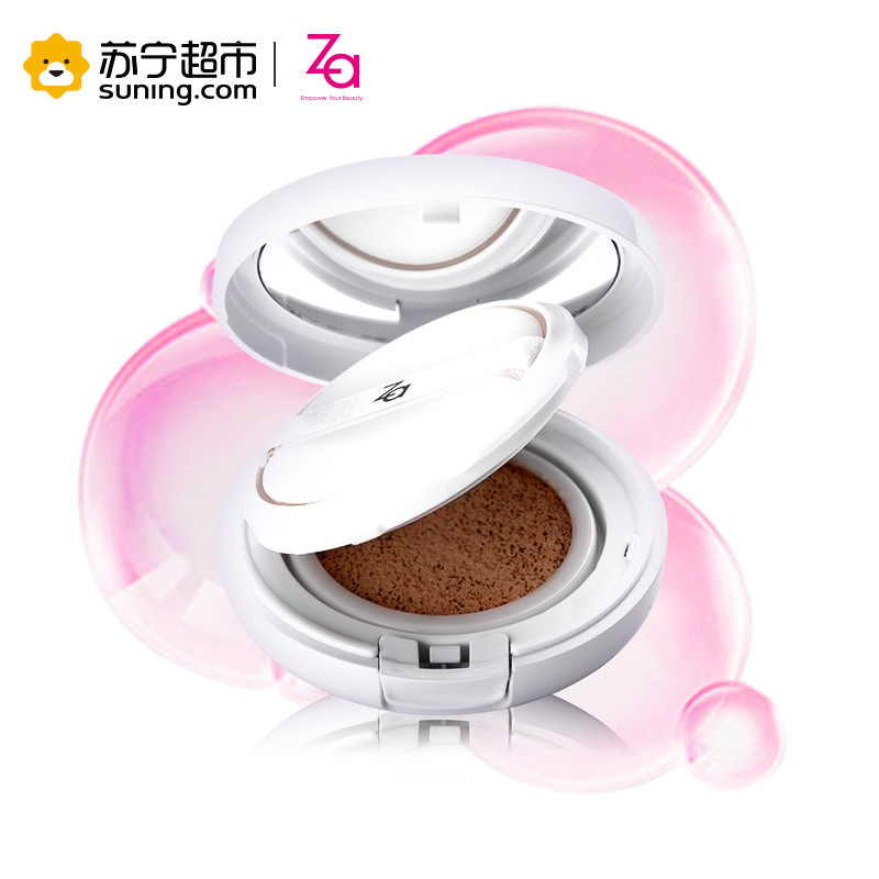 【苏宁超市】资生堂 姬芮 新焕真皙美 白 气垫修颜霜 自然色