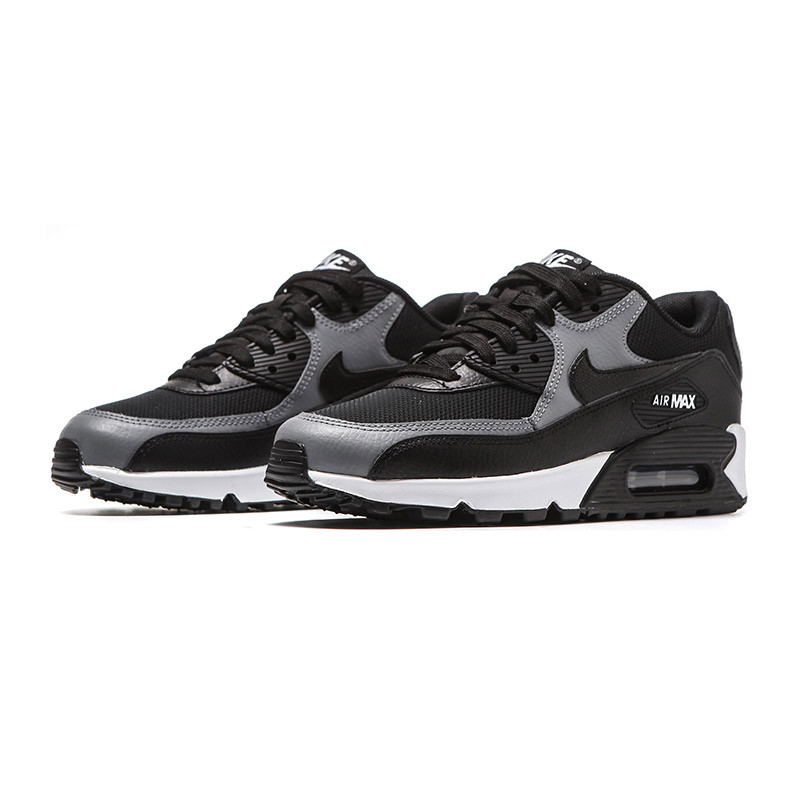 Nike耐克女鞋板鞋2017新款AIR MAX 90缓震透气运动休闲鞋325213 黑色325213-037 36.5码