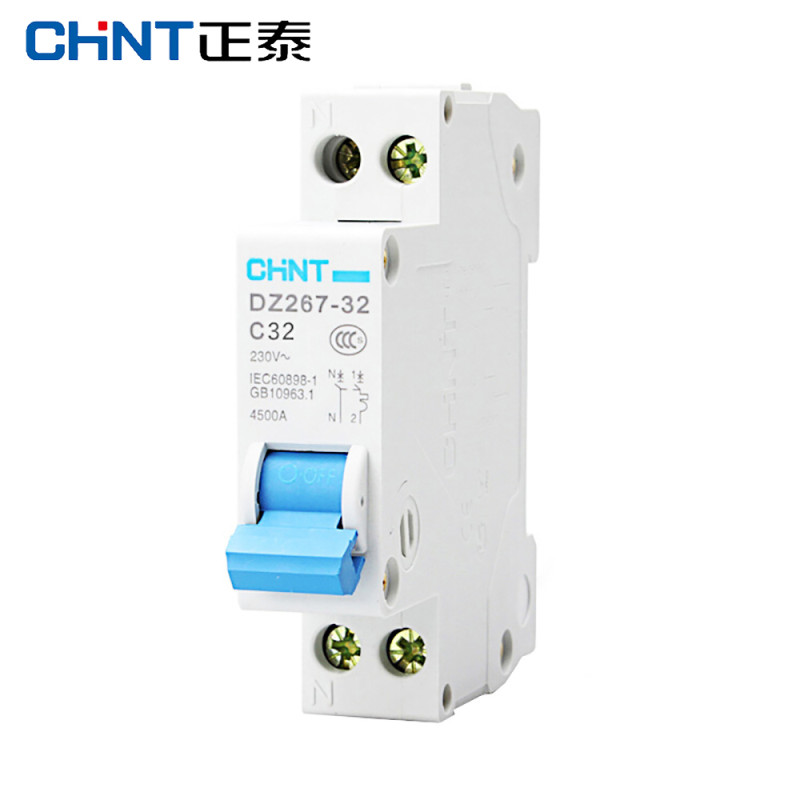 正泰CHNT小型断路器 双线空气开关 DPN 双进双出 DZ267 1P+N 32A