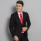 902新款罗撒男士领带红色新郎结婚西装衬衫领结商务职业正装黑色工作8cm