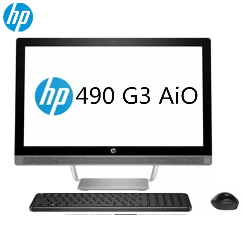 惠普(hp) 490G3 AiO 23.8英寸 商务一体机 i3-7100/4G/1TB/DVDRW/无系统