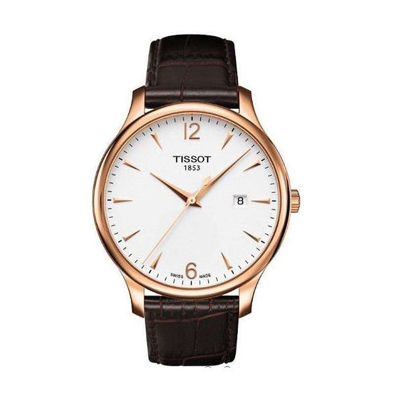 全国联保 天梭(TISSOT)皮带手表 俊雅系列男女腕表 T063.610.36.037.00 玫金皮带男款T063.610.36.037.00