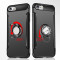 圣幻 【送钢化膜】苹果iphone6/6Splus磁吸指环扣支架手机壳硅胶防摔个性保护套 土豪金iphone6/6s