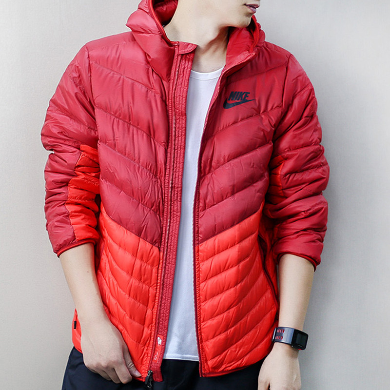 NIKE/耐克 男装 秋冬款运动服外套防风保暖舒适休闲羽绒服外套|541457-011 XL(180/96A) 541457-687
