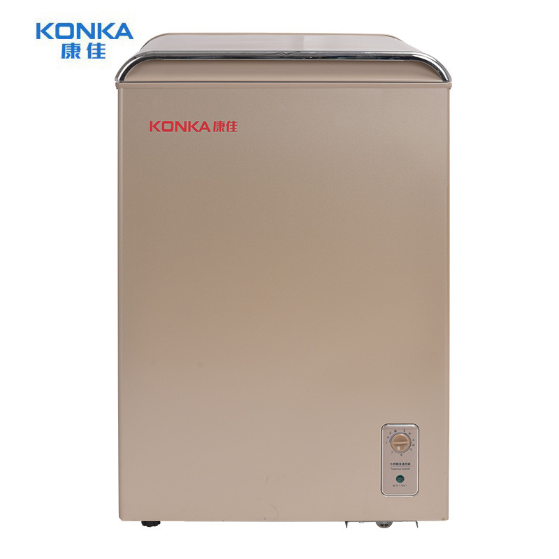 康佳（KONKA）BD/BC-105DTZ 105升冷藏冷冻金色小冷柜 家用冰柜