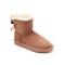OZWEAR UGG OB084 II防水防滑单蝴蝶结皮毛一体雪地靴 栗色 35码