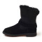 OZWEAR UGG OB271 女鞋防泼水羊皮羊毛防滑可两穿雪地靴 栗色 39码