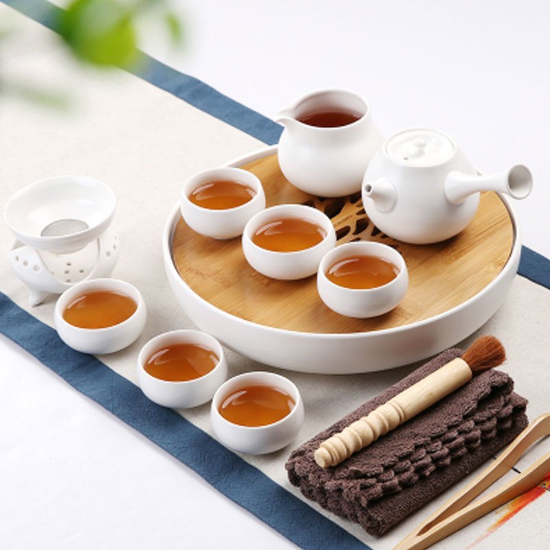 陶瓷盘功夫茶具套装现代简约迷你旅行茶台家用