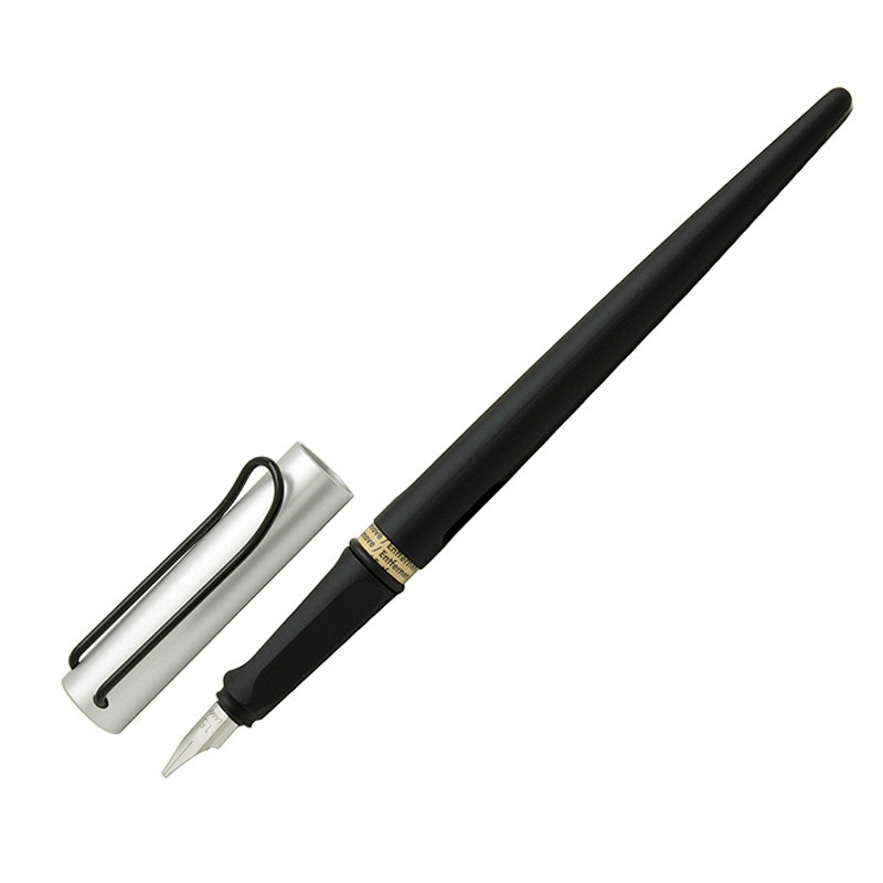 凌美(LAMY) joy喜悦系列钢笔 墨水笔艺术笔尖黑杆铝帽1.9尖