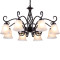 欧普照明客厅餐厅美式吊灯欧式中式吊线灯创意个性灯具北欧卧室灯 经典美式3头送黄光