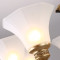 罗弗利(LUO FU LI) 欧式客厅吊灯简约现代LED餐厅卧室吊灯美式创意锌合金简欧吊灯美式大气别墅灯 8266 12头吊灯送光源