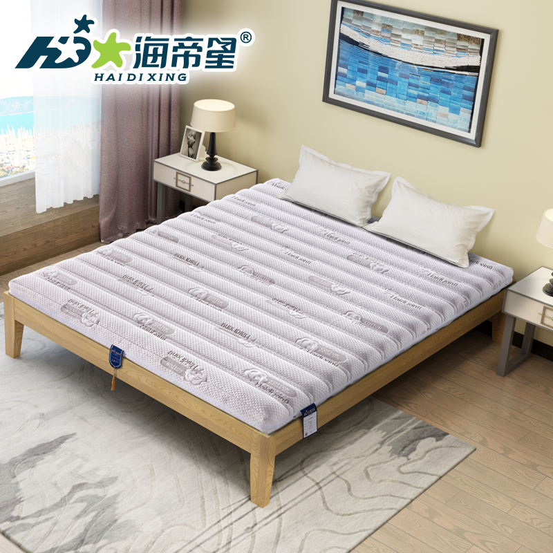 海帝星 床垫 简约现代床垫 天然黄麻床垫1.2米1.5米1.8m山羊绒布艺薄款8cm青少年卧室床垫可定制 乐佩 1.2m*2.0m