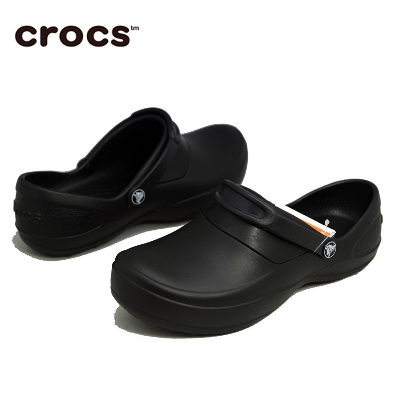 Crocs卡骆驰女鞋舒适休闲鞋防滑鞋专业功能工作鞋玛希Mercy10876 黑色 W8/38