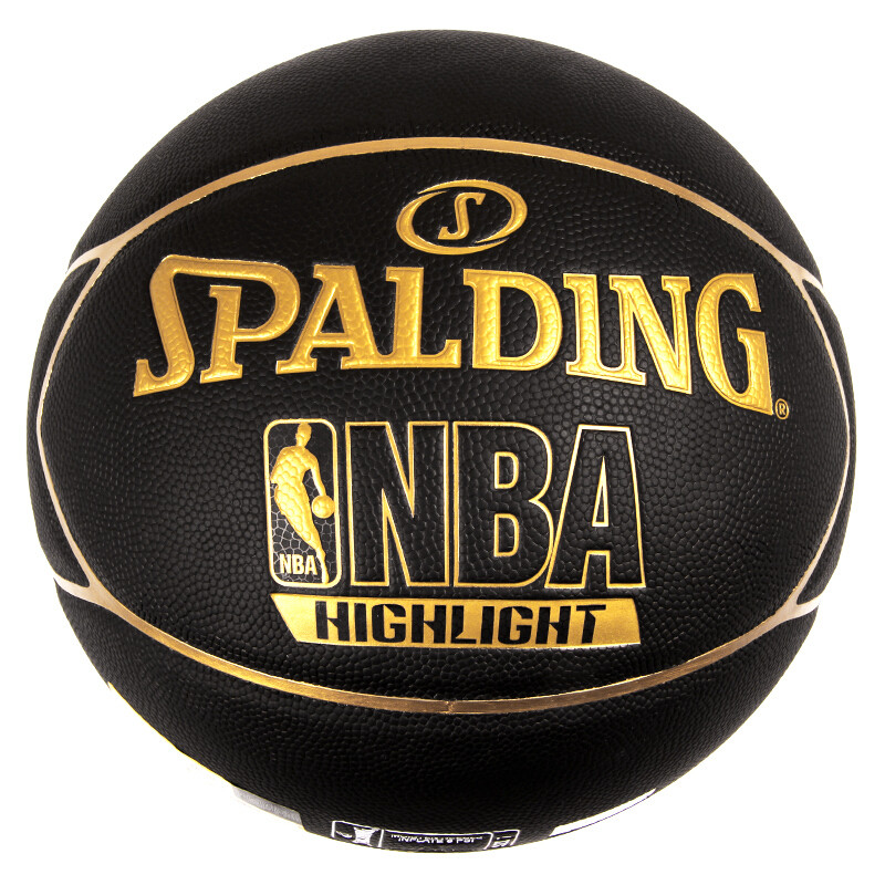 斯伯丁Spalding篮球 7号室内室外兼用 金色蓝球74-634Y 74-634