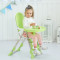 宝宝餐椅儿童餐椅多功能可折叠便携式婴儿椅子吃饭餐桌椅座椅折叠Amyoung 天空蓝+透明餐盘