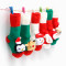 贝迪牛【2双装】圣诞公仔宝宝袜子冬季地板袜加厚保暖防滑棉袜新年袜 0-1岁 红色小熊+白色雪人（2双）