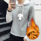 狮臣SHICHEN 2023年秋季新款男士卫衣套头韩版潮青少年时尚百搭运动卫衣男装圆领运动卫衣男 WY1760黑色 XXL