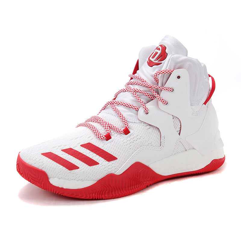 adidas阿迪达斯男鞋篮球鞋新款罗斯D Rose 7战靴运动鞋B54132 白色 43码