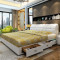 驰友(CHIYOU) 床皮艺床简约现代小户型皮床实木 1.5m床+5D乳胶床垫