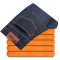 男士牛仔裤直筒商务休闲裤修身长裤- 《四季》8025蓝色 40大码101cm