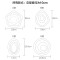 走廊灯过道灯玄关灯led创意进门厅入户衣帽间阳台卧室吸顶壁灯具 A款直径23cm-30瓦LED黄光-6120星