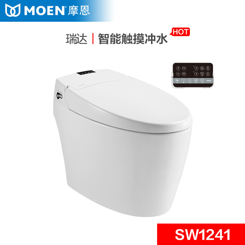 MOEN/摩恩 马桶智能马桶一体机即热式坐便盖智能马桶盖全自动冲洗 SW1241C/D 305MM坑距 SW1241
