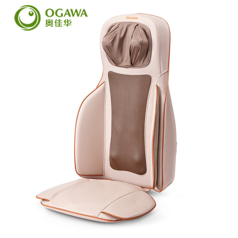 奥佳华（OGAWA）按摩垫OG-1302舒醒师 浅粉色 颈椎腰椎按摩器多功能坐垫 多功能气压揉捏 按摩坐垫