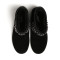 Belle/百丽冬季专柜同款黑色二层牛皮女中靴（假毛里）Q5P2DDZ6 黑色 37码