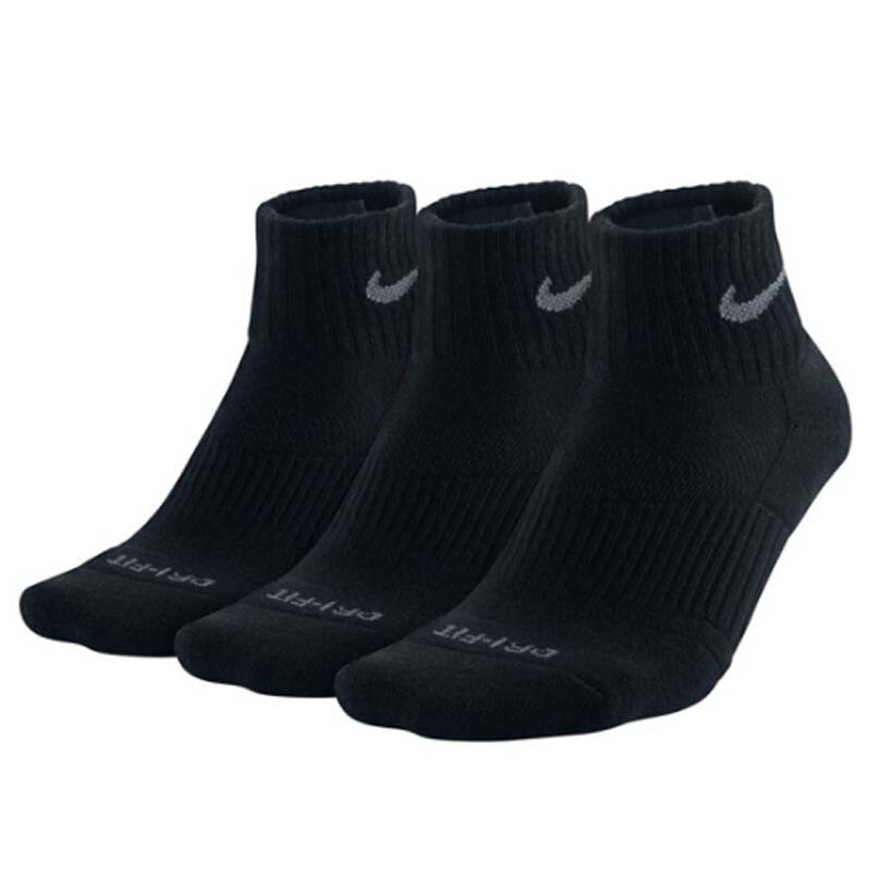 NIKE/耐克 男袜女袜 Lightweight Quarter 运动袜 SX4706-101-100 中袜三双装SX4835-001 S