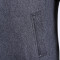 男士深灰色獭兔毛可脱卸领羊绒羊毛时尚商务中长款呢大衣BAG20 52码 烟灰色