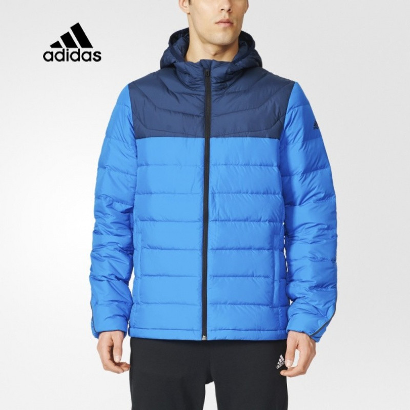 阿迪达斯冬季新款男子保暖外套运动连帽羽绒服-AY4109 L（成人） AY4109
