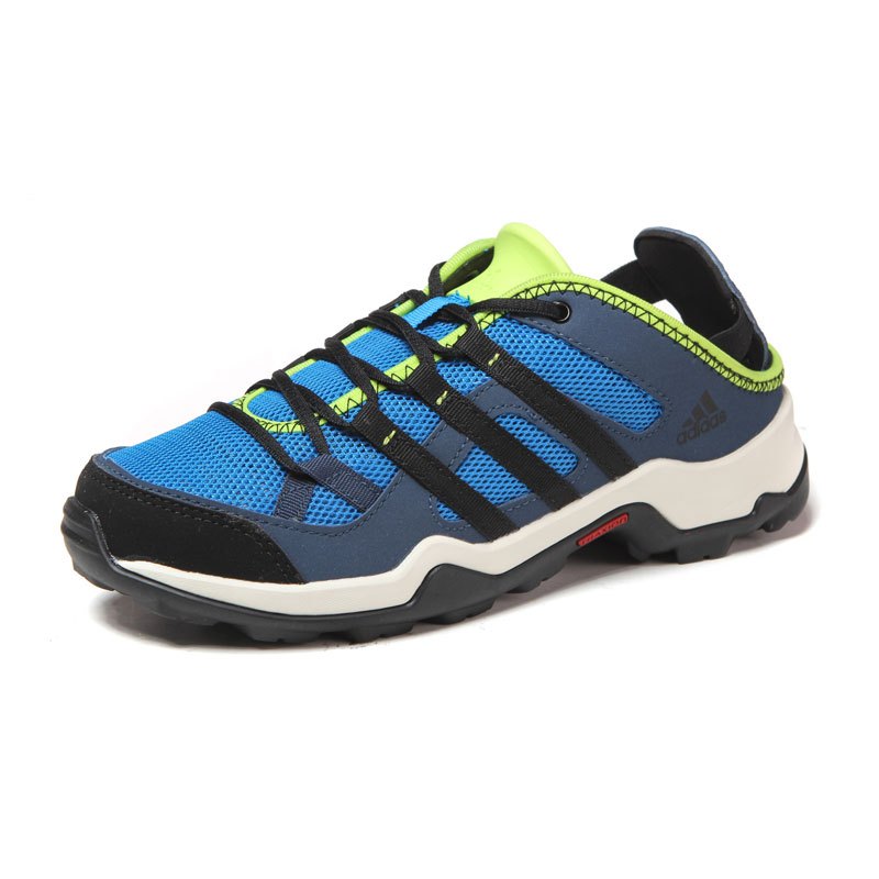 adidas阿迪达斯童2016新款鞋子男小童4-10岁低帮系带户外鞋BA8459 蓝色 33码/适合脚长200mm