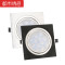 led嵌入式射灯格栅吊顶灯方形筒灯7.5单头天花灯15x15斗胆灯10*10 【拉丝银】5W白10*10