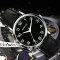 鹏志（PANGCHI）手表 进口2035机芯时尚商务男表 超清大数字钢带女士腕表2511 间金带白面（男款）