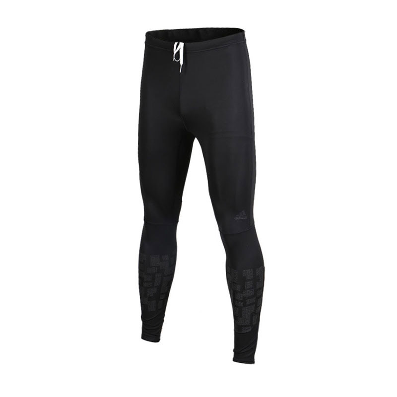 adidas阿迪达斯男子运动长裤2017新款紧身训练跑步运动服BQ7234 黑色 XXL