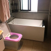 独立式亚克力浴缸家用浴盆浴池卫生间大小户型单人贵妃缸 &asymp1.4m 长方形浴缸(送靠枕)