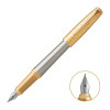 派克PARKER 都市简影金夹墨水笔 学生商务办公文具用品 可吸墨可替换墨囊0.5mm金属不锈钢F笔尖