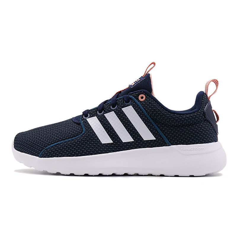 Adidas阿迪达斯NEO女鞋2017秋季新款运动透气耐磨休闲板鞋CG5772 夜空沥青蓝/亮白/影迹粉 38
